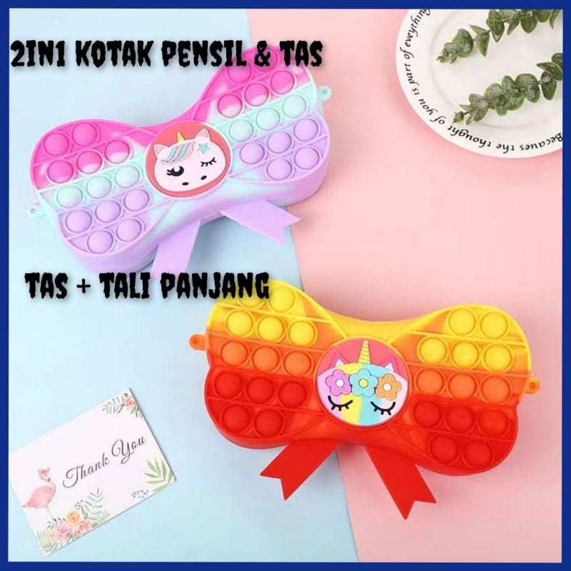 

KOTAK PENSIL POP IT 2IN1 TAS POP IT KUPU KUPU (DEPAN BELAKANG BISA POP IT) TAS POP IT TALI PANJANG KOTAK PENSIL POP IT 2IN1 KOTAK PENSIL POP IT KUPU KUPU KOTAK
