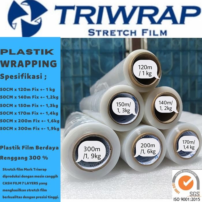 Plastik Wrapping 50 CM Stretch Film Wrapping Plastik Wrap Packaging - 50cm x 120m