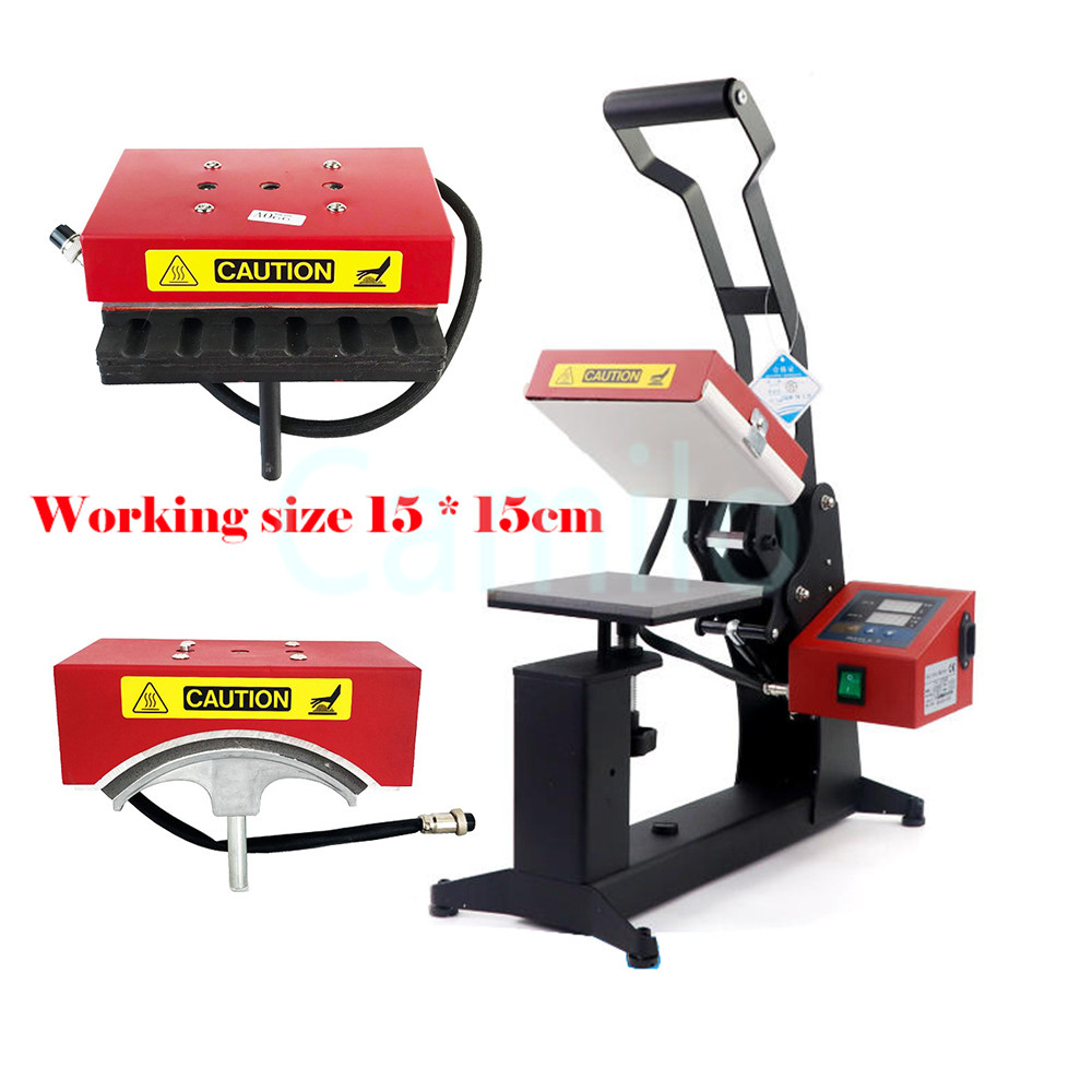 

Automatic Hat Cap Heat Press Printer Label Transfer Stamping Sublimation Machine Digital Display Clamshell for DIY Advertising
