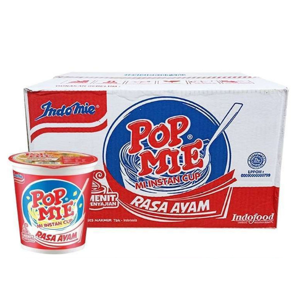 

Pop Mie Kuah Rasa Ayam 75g 1 Dus isi 24 pcs