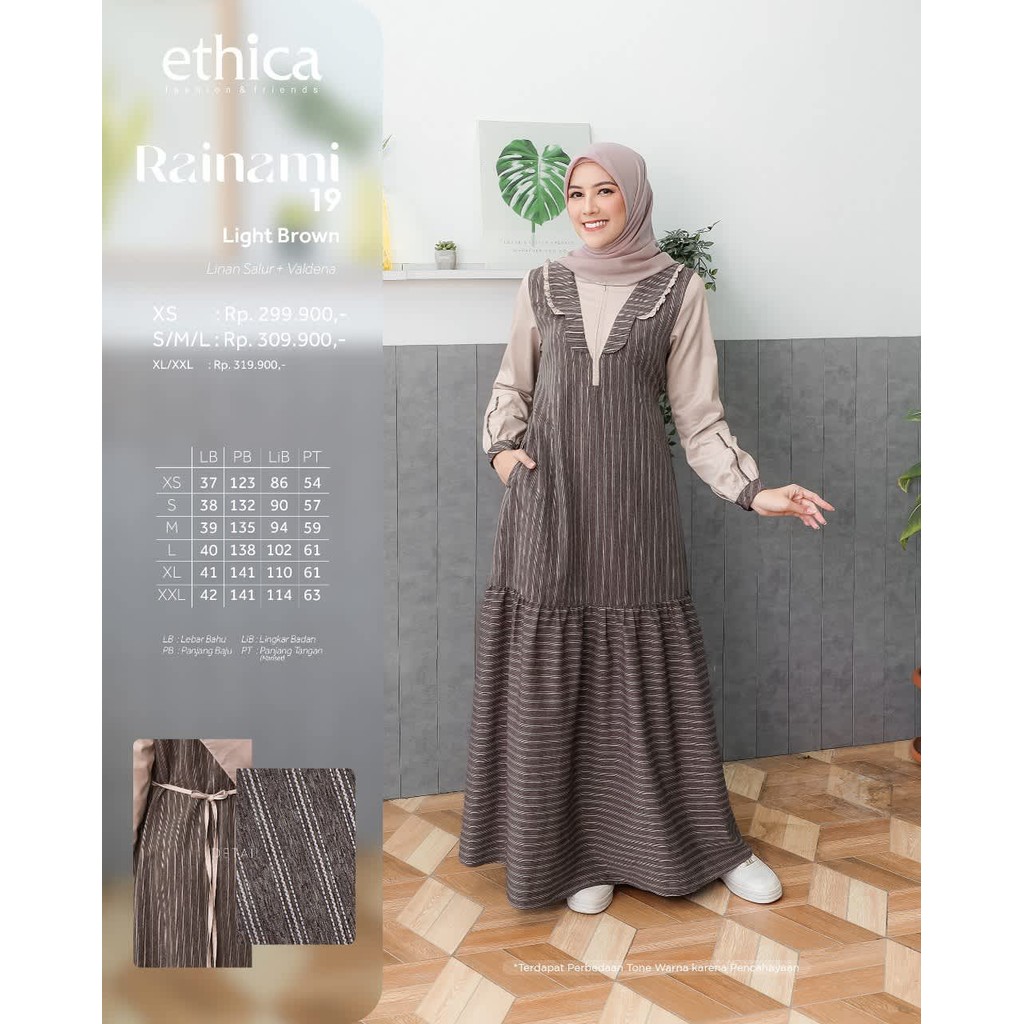 ETHICA GAMIS DEWASA  RAINAMI 19 L.BROWN