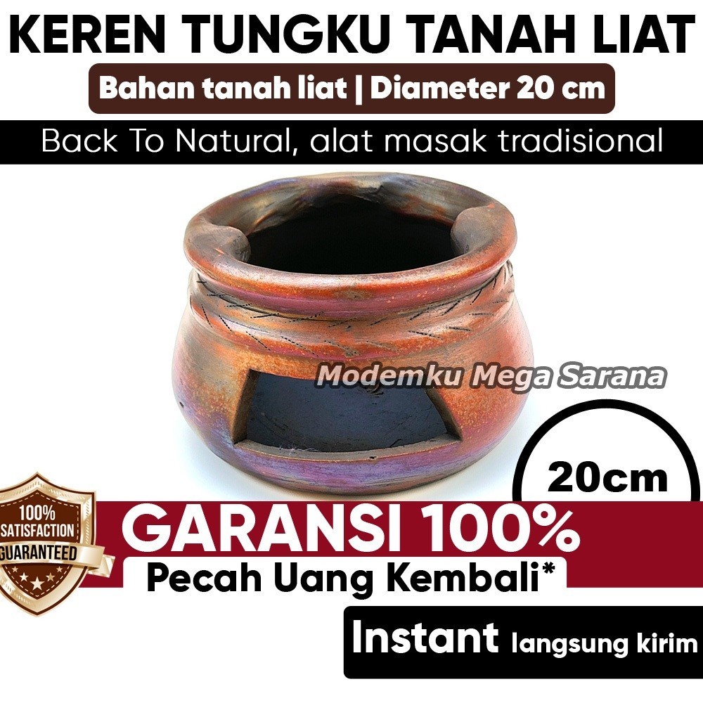 Pawon Gerabah | Kompor Tungku Dari Tanah Liat Gerabah Tungku Kayu Bakar Kren Keren Tradisional Untuk