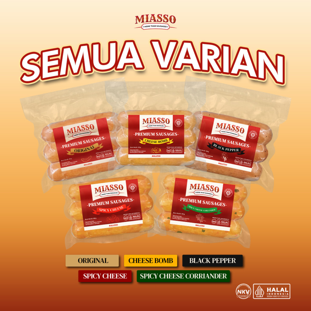 

MIASSO - Premium Sausages | All Variant