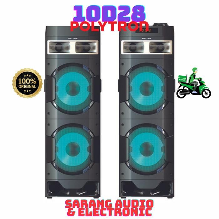 Speaker Aktif Polytron PAS 10D28 PAS10D28 Original Bluetooth Karaoke
