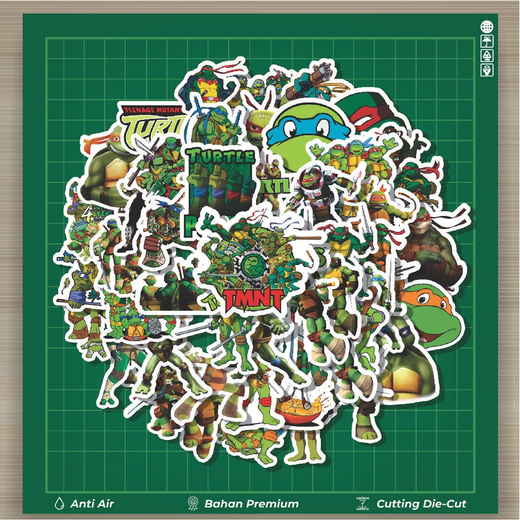 

HOT 50 PCS STIKER Stiker Teenage Mutant Ninja Turtles Series [ Seri Kura Kura Ninja] Stiker Fashion Cars Decal Dingin Kartu Album Custom Vinyl Anti Air- Sticker Aesthetic Buku Journal Koper Casing HP Tablet Laptop Helm Motor Botol Minum