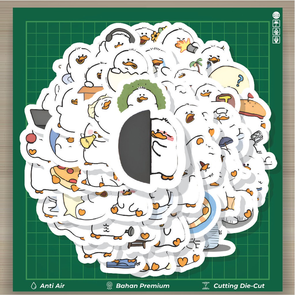 

HOT 50 PCS STIKER Stiker Animal Fat Duck [Hewan Bebek Gemuk] Stiker Fashion Cars Decal Dingin Kartu Album Custom Vinyl Anti Air- Sticker Aesthetic Buku Journal Koper Casing HP Tablet Laptop Helm Motor Botol Minum