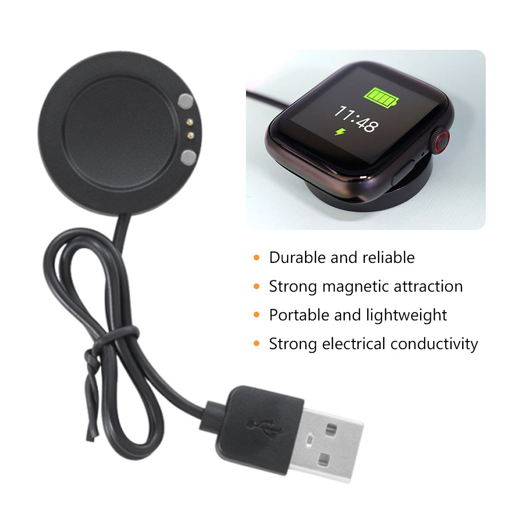 Kabel Charger Smartwatch Hiwatch T500+ / Series 7 2 Pin Charger Smart Watch Series 7 Charger Jam Sma