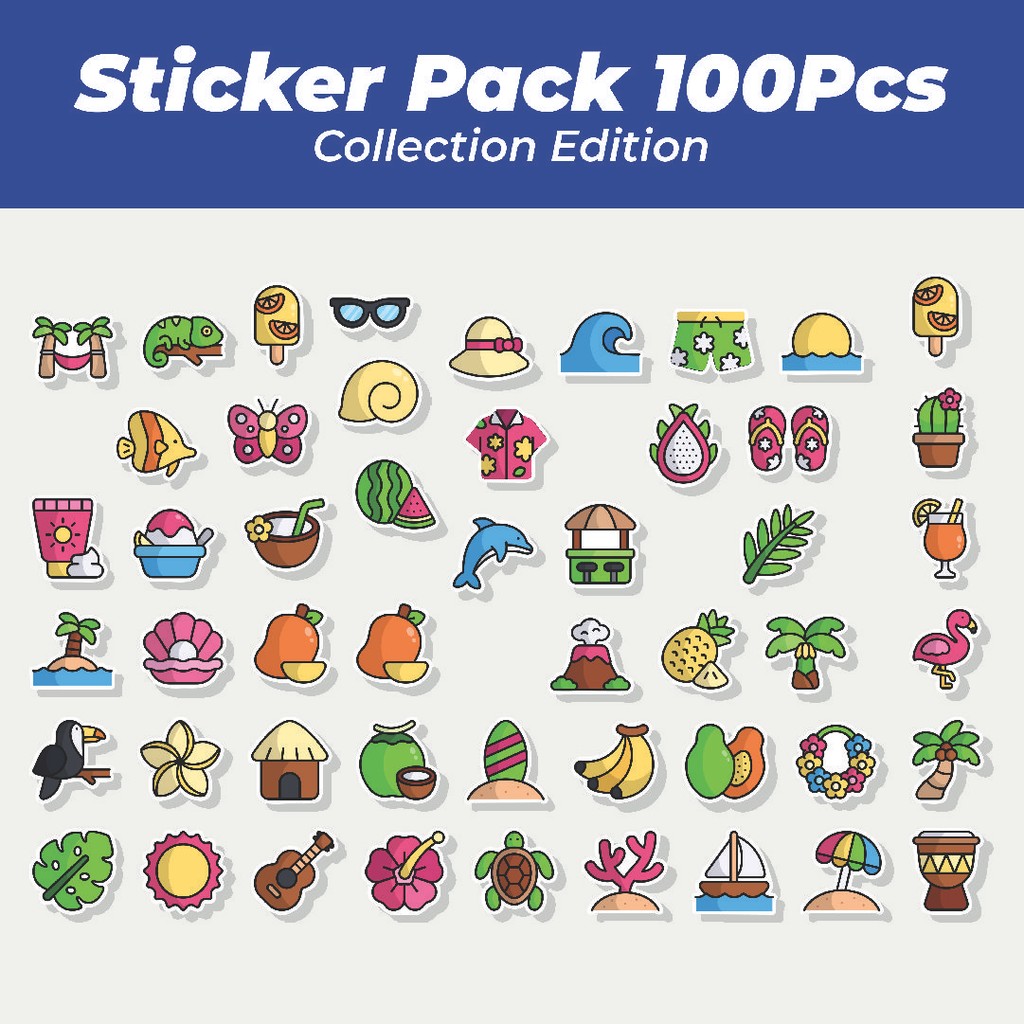 

Hot Stiker Tropical Island [Pulau Tropis] Lucu Anti Air Stikers Berperekat Waterproof Sticker Decal Buat Motor Helm Buku Journal Koper Casing HP Laptop Botol Minum