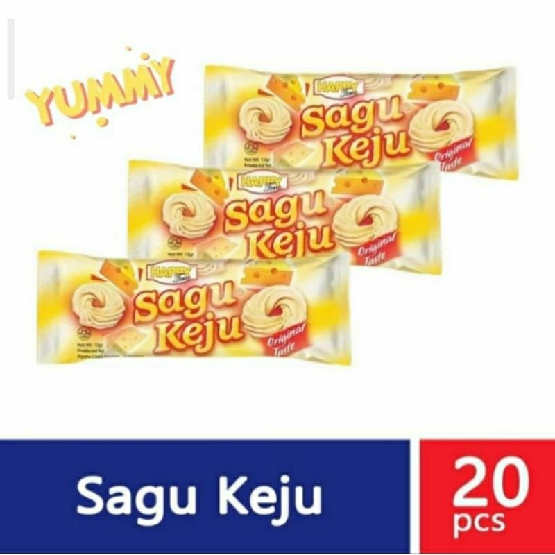 

sagu keju happy time snack | pack isi 20 sachet
