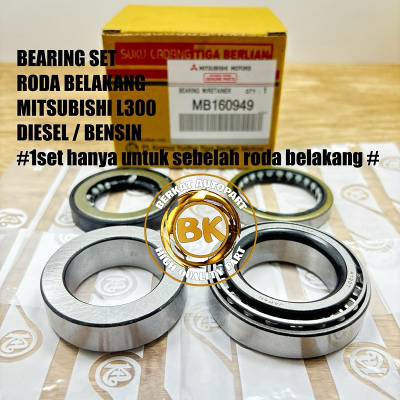 BEARING RODA BELAKANG SEBELAH SET MITSUBISHI L300 BENSIN DIESEL SOLAR DISEL RR LAHAR ( 1 SET 1 RODA 