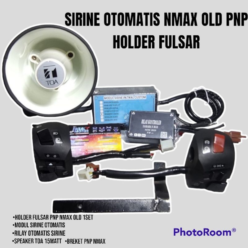 NEW PRODUK SIRINE PATWAL SAKLAR PULSAR PNP NMAX OLD 2016-2019 SATU PAKET SIRINE TOURING SENKEN LANDU