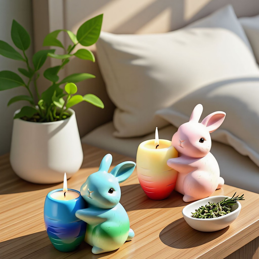 

Cute Rabbit Silicone Mold Rabbit Flower Pot Mold DIY Resin Plaster Pen Holder Molds Succulent Plant Concrete Flowerpot Mould