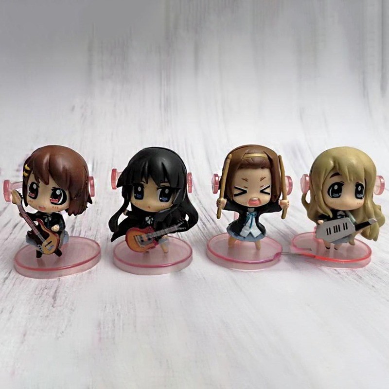 K-ON Akiyama Mio Hirasawa Yui Kotobuki Tsumugi Tainaka Ritsu Action Figures Model Anime Character Mo