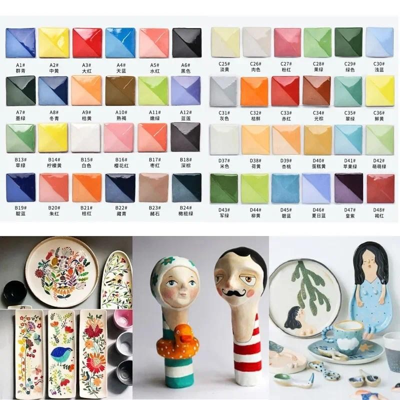 

Pottery Ceramic Underglaze Color Concentration Agent Set for Students and Children's Coloring Pigments Lead-free and Non-toxic