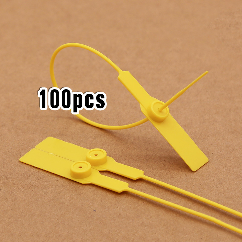 

100PCS 28cm Plastic Security Seal Segel Kontainer Container Koper Truk Bank Tag