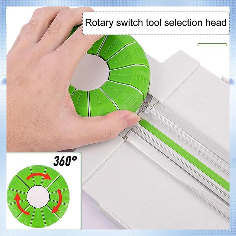 

L06A-Paper Trimmer Craft Paper Cutter 4 Style Scrapbooking Tool Straight Line/Dotted Line/Lace/Indentation For Cutting Photo