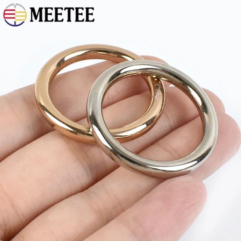 

10Pcs 10-60mm O Ring Buckle Metal Hook Bag Belt Strap Side Clip Pet Collar Pocket Decoration Loop Clasp DIY Hardware Accessories