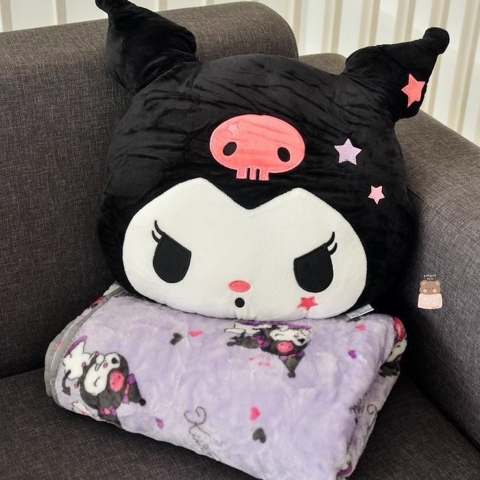 Ready Stok BALMUTLUCU | Bantal Selimut Balmut Kuromi - Kuromi