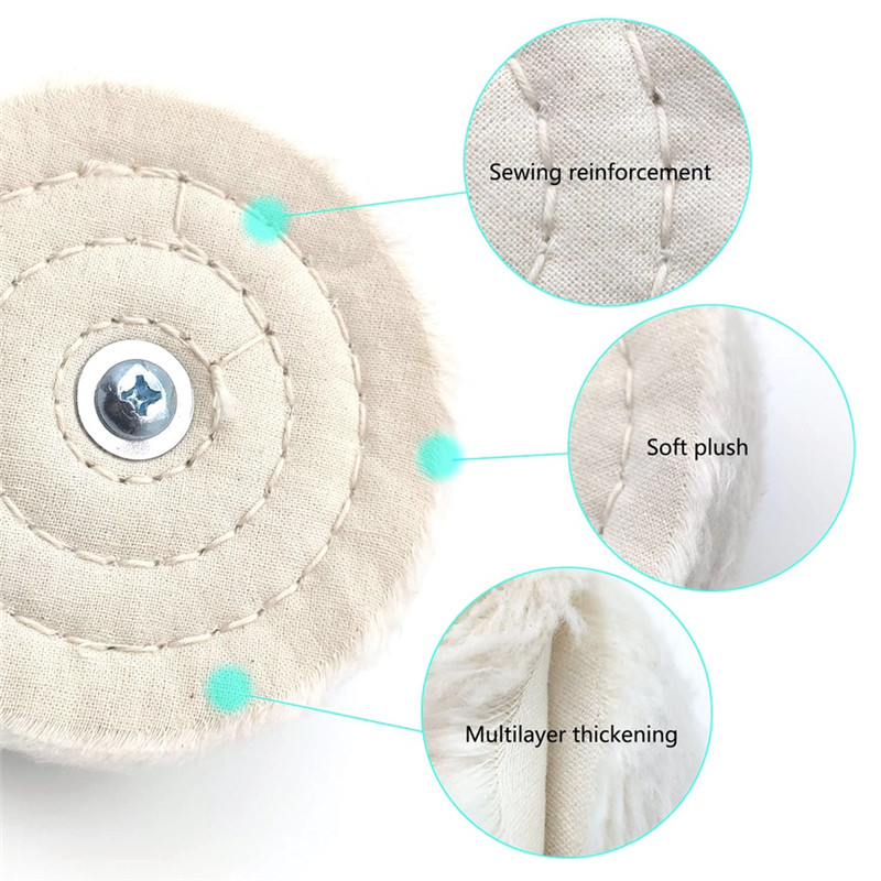 

AEE4-Wheel Shaped Polishing Tool Polishing Wheel Kits For Drill Buffing Pad For Metal Aluminum Stainless Etc