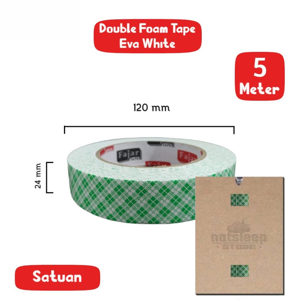 

PEREKAT1 ROLL PEREKAT UNTUK POSTER KAYU DOUBLE TAPE FOAM BUSA BATIK 1 INCH 24MM MURAHH BEST QUALITY