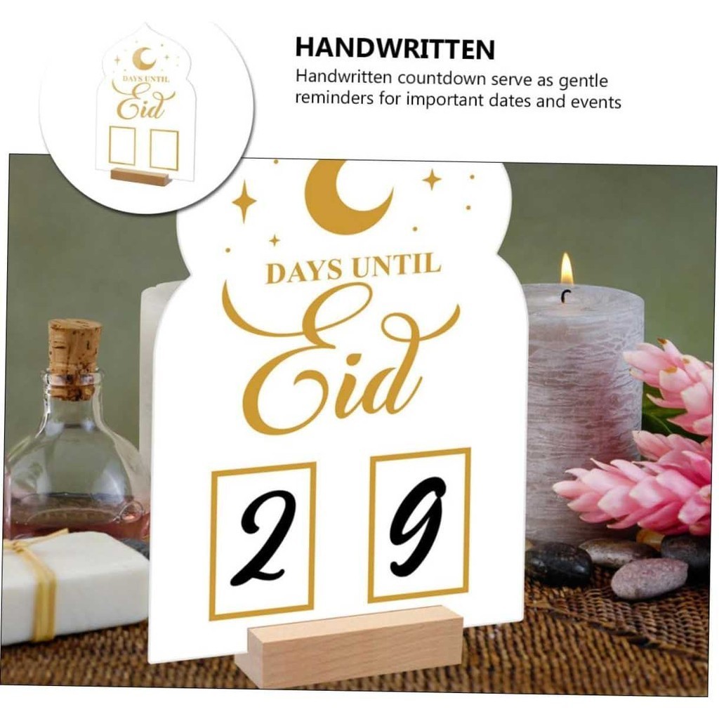 

LRSSHOP TZEKING Kalender Ramadhan Puasa Acrylic Ramadan Calendar Decoration - TK007| BISA COD |