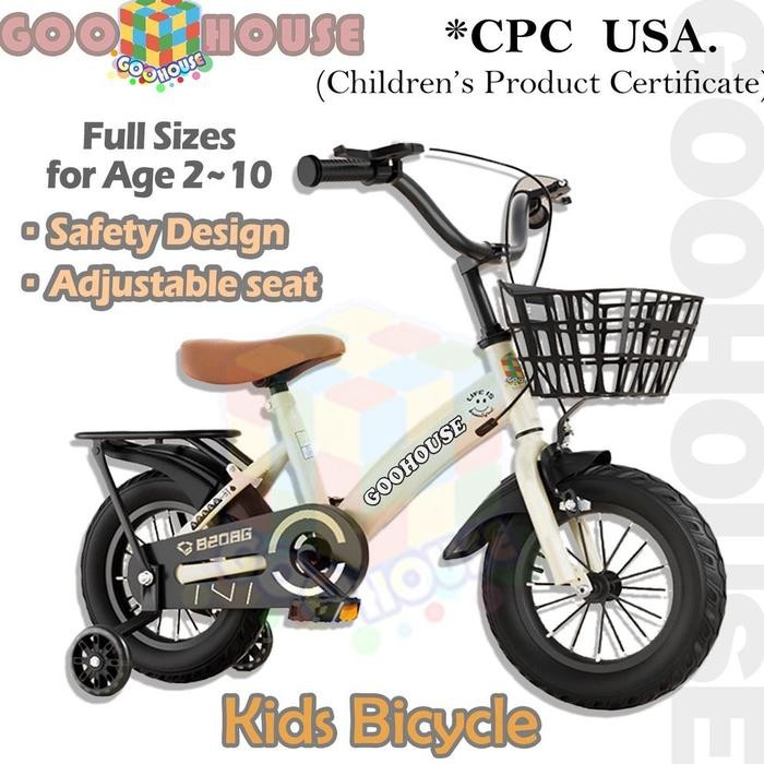 Kids Bike Kids Bicycle / Sepeda untuk Anak Sepeda Anak Perempuan Laki Sepeda Anak Usia 2-10 Tahun / 
