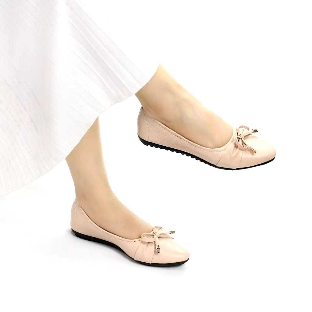 PROMO Sepatu Flat Shoes Wanita Simpel Gaya Korea | Flat Shoes Wanita Kekinian Korean Style