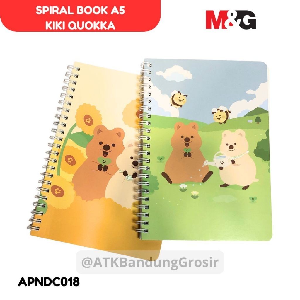 

Notebook Spiral M&G A5 / B5 Kiki Quokka #APNDC018 #APNDG039 Buku Catatan Bergaris Ruled 60 Halaman - Satuan - SHAGB
