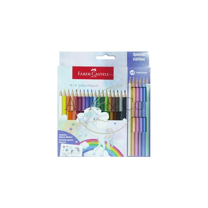 

Pensil Warna Faber-Castell 24 Colors Unicorn Special Edition - Color Pencil 24 Colour
