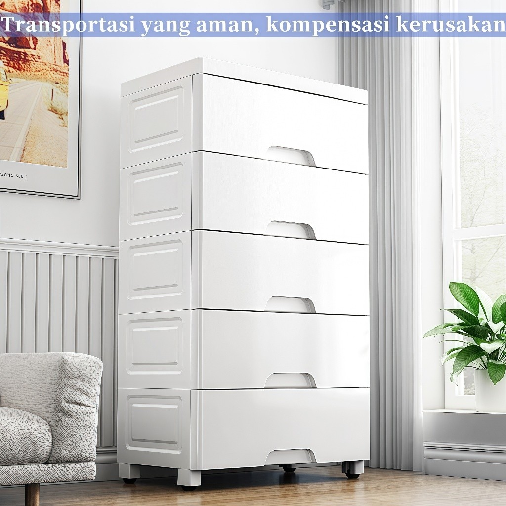 Kabinet Drawer Storage Cabinet Ukuran Jumbo  Lemari Pakaian Laci Plastik Kabinet Drawer Storage Cabi