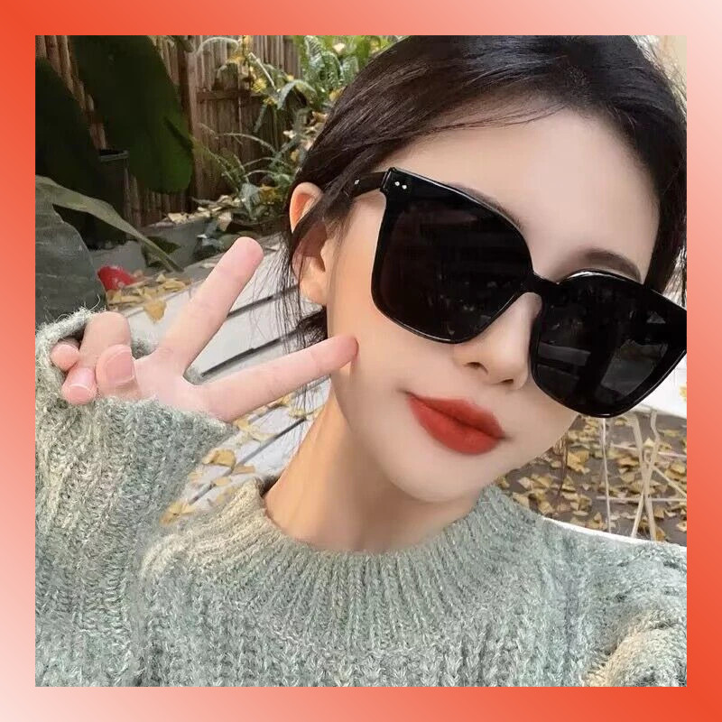 LAMMORO > KM29 Kacamata KOTAK HITAM New Fashion Korea Keren Sunglasses Pria Wanita Kaca Mata Gaya Ri