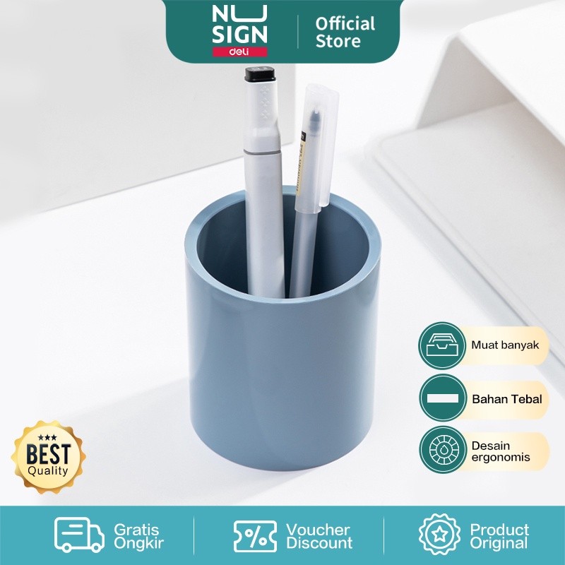 

Nusign Pen Holder / Tempat Pulpen Alat Tulis Warna Pastel Tidak Mudah Pecah NS023