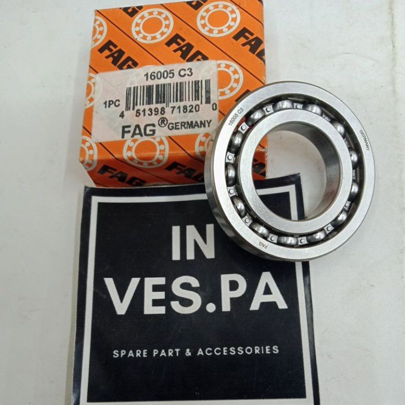laher bearing fag 16005C3 as kopling vespa smallframe pts spesial darling