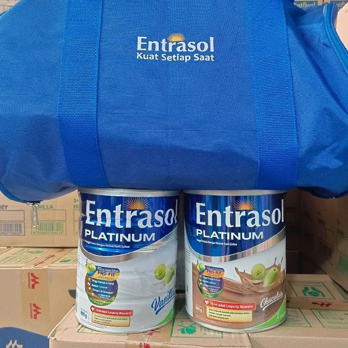 

Entrasol senior/platinum 800gr beli 1 free sport bag - vanila