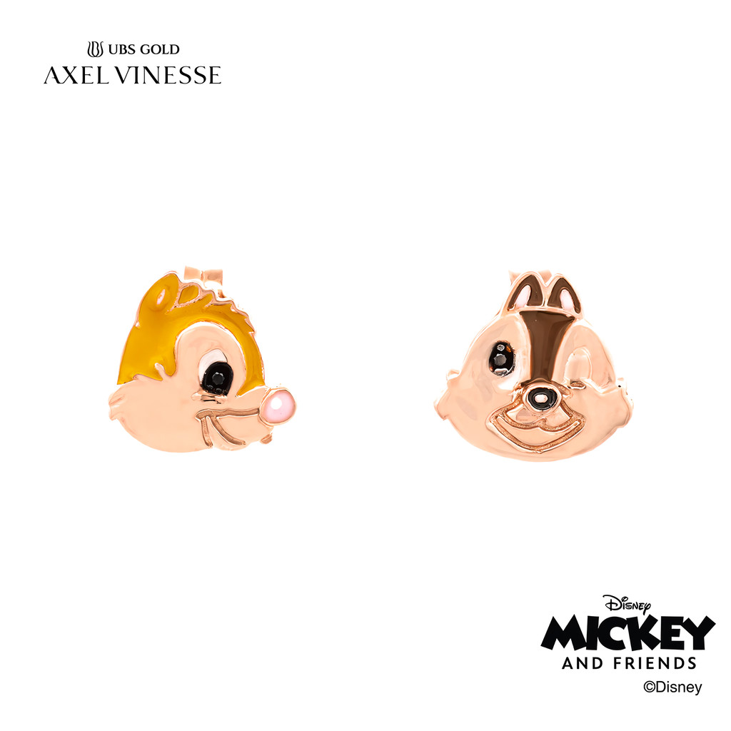 UBS Gold Anting Emas Disney Chip And Dale - Cwy0068 - 17K