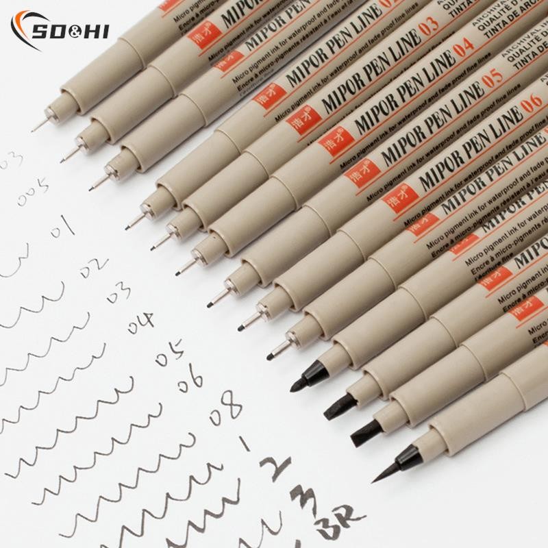 

Pigment Liner Pigma Micron Ink Marker Pen 0.05 0.1 0.2 0.3 0.4 0.5 0.7 0.8 1.0mm Different Tip Black Fineliner Sketching Pen