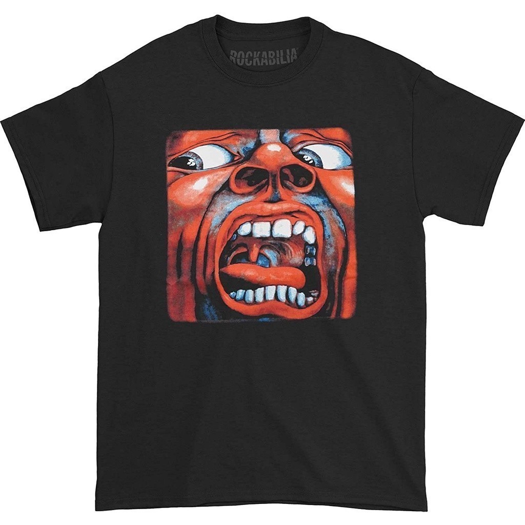 Baju Kaos Dewasa King Crimson Men's in The Court of The Crimson King