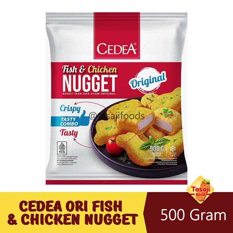 

Cedea Original Fish & Chicken Nugget 500 Gram Asfar