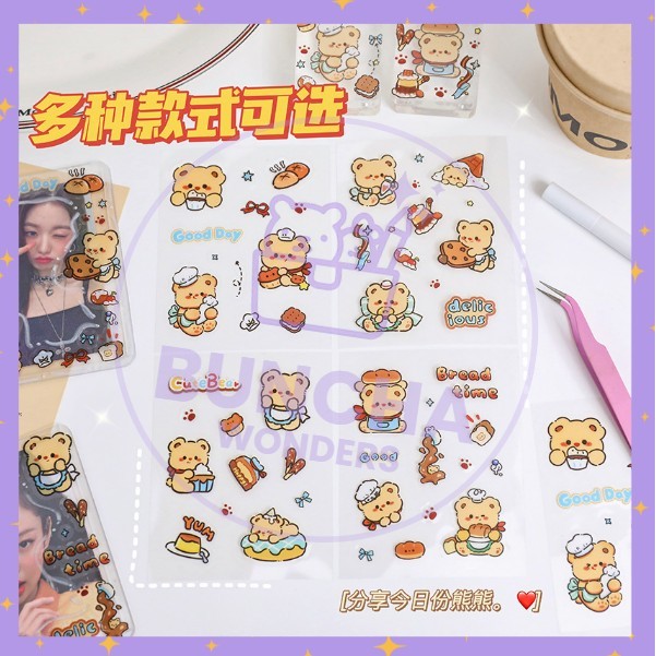

BW PROMO Sticker Butter Bear Warna Original waterproof Stiker Kartun Korea Anti Air Original A-SK024