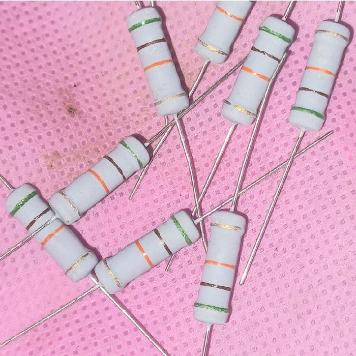 resistor R carbon film 51K 51 K 2watt 2 w watt WAT 2WAT ohm 5% 2w 1