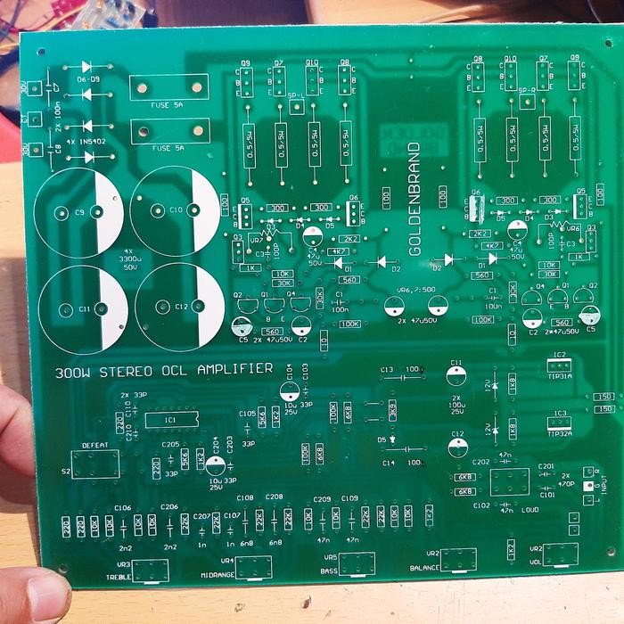 Part PCB Power Amplifier OCL Stereo 300 Watt dengan & Tone Control BiFet