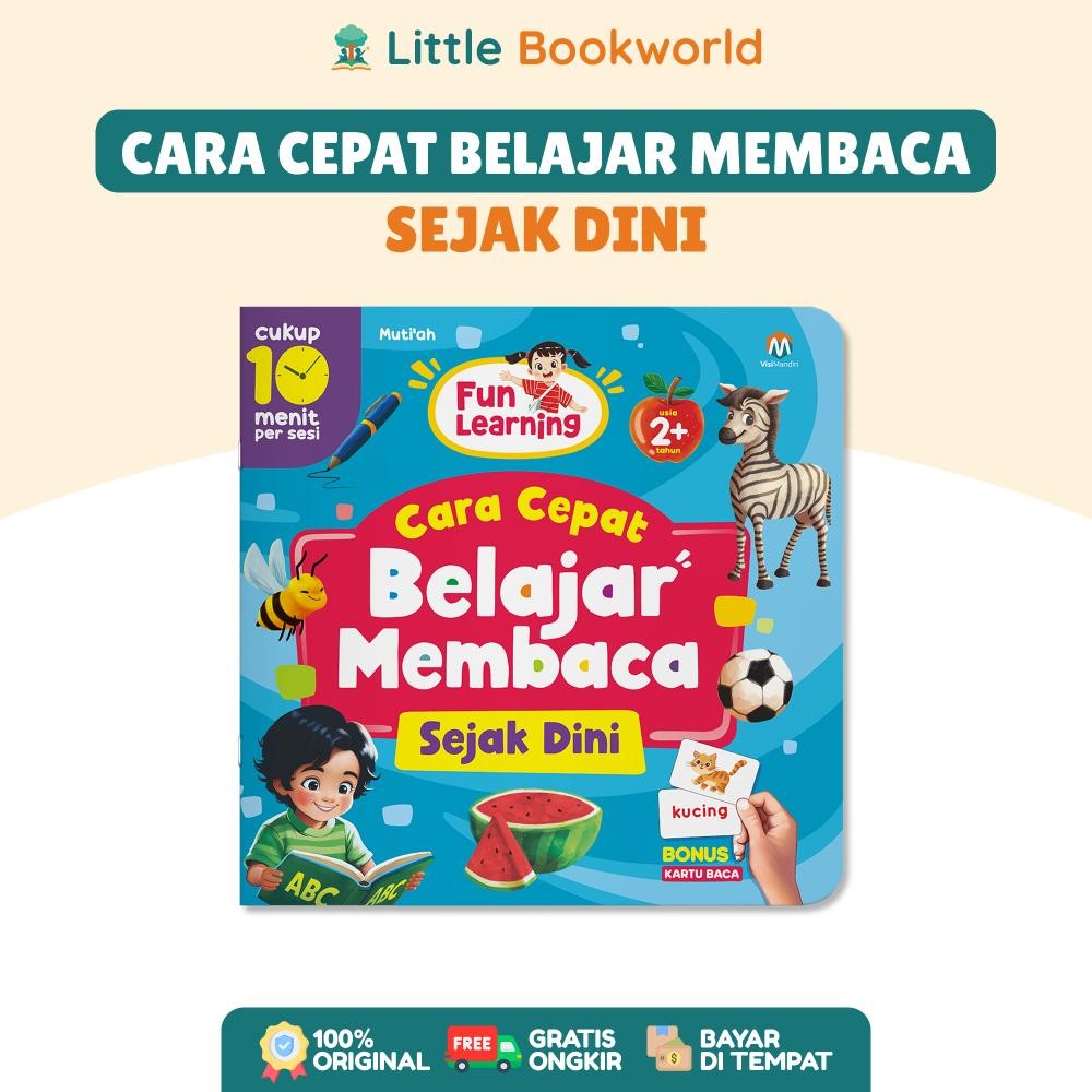 (Ready) Buku Cara Cepat Belajar Membaca Sejak Dini | Belajar Membaca untuk Anak 2 Tahun | Buku Anak 