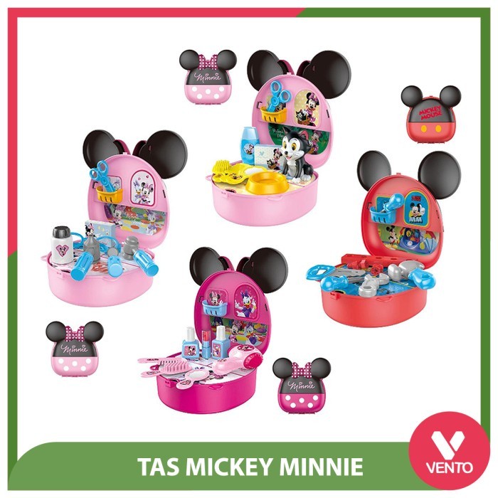 GUNAD [VENTO TOYS] Mainan Tas Karakter Mickey Mouse & Minnie Mouse / Mainan Tas Selempang