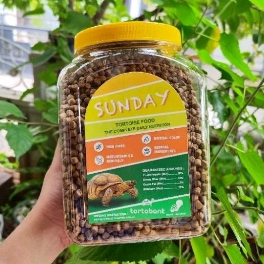 WIDHISTORE 1 KG SUNDAY TORTOISE FOOD 1KG - BUKAN KUNKKA JURASSIC MEIZU JGS PREMIUM GT FREEK GTF PRO 