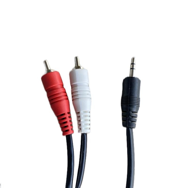 Kabel Audio AUX 3.5mm ke 2 RCA Male – Kabel RCA 2in1 Panjang 150cm untuk Speaker TV DVD Sound System