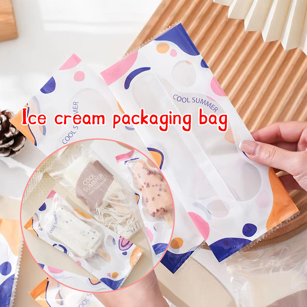 8*19cm kemasan es lilin lucu Kemasan makanan ringan, kantong kemasan es krim Kantong kemasan es krim