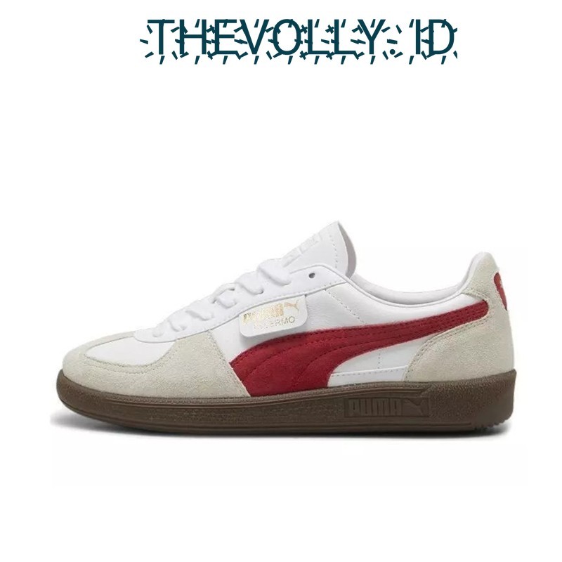 Sepatu Puma Palermo White Club Red BNIB Original / Sneakers Pria