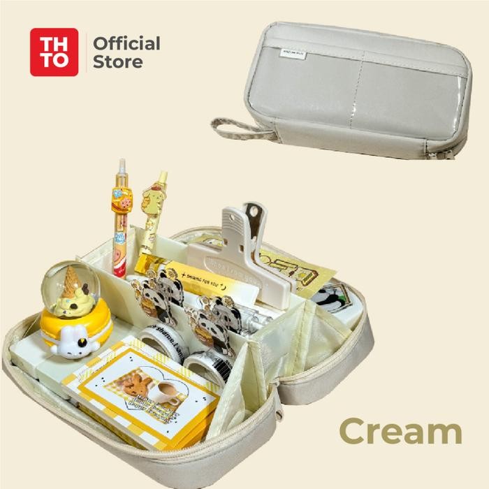 

Sale THTO Tas Tempat Pensil Case Pouch Anak Sekolah Transparan Kapasitas Besar Stationery A079 - Cream Tbk