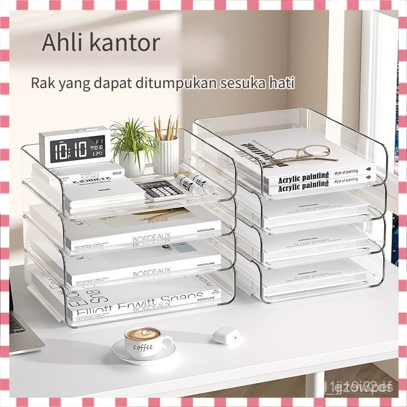 

Kotak Penyimpanan File Dokumen Holder Organizer Plastik Rak Tingkat Organizer Dokumen Meja Multi Layer Desk Document Organizer Kertas A4 Premium Rak File Organizer Penyimpanan Kertas HVS Surat Dokumen Serbaguna