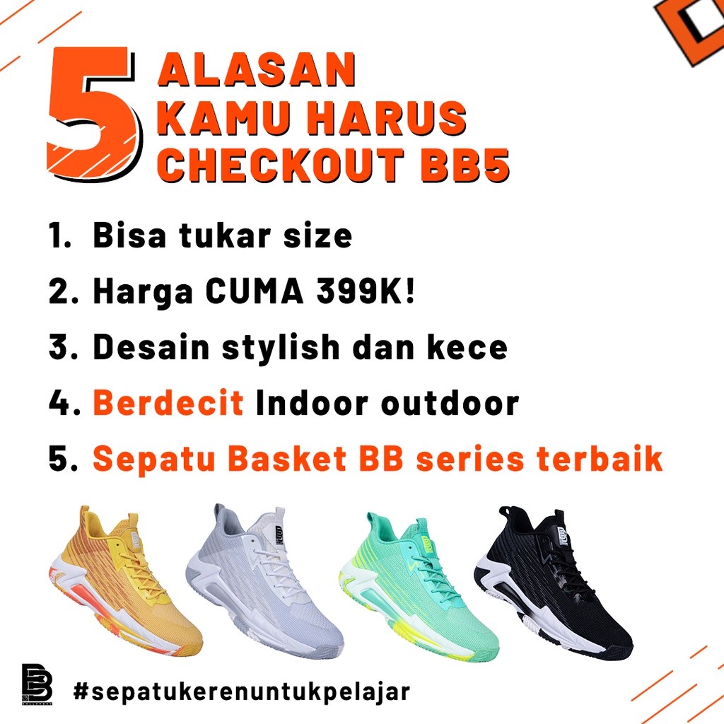 bestpromo sepatu basket ballerbro bb5